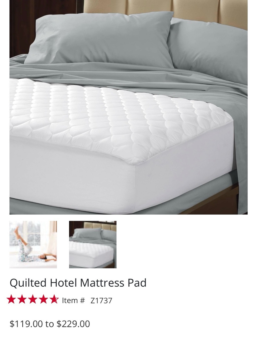 Cuddledown Twin XL Hotel Mattress Pad | NWT | College Dorm